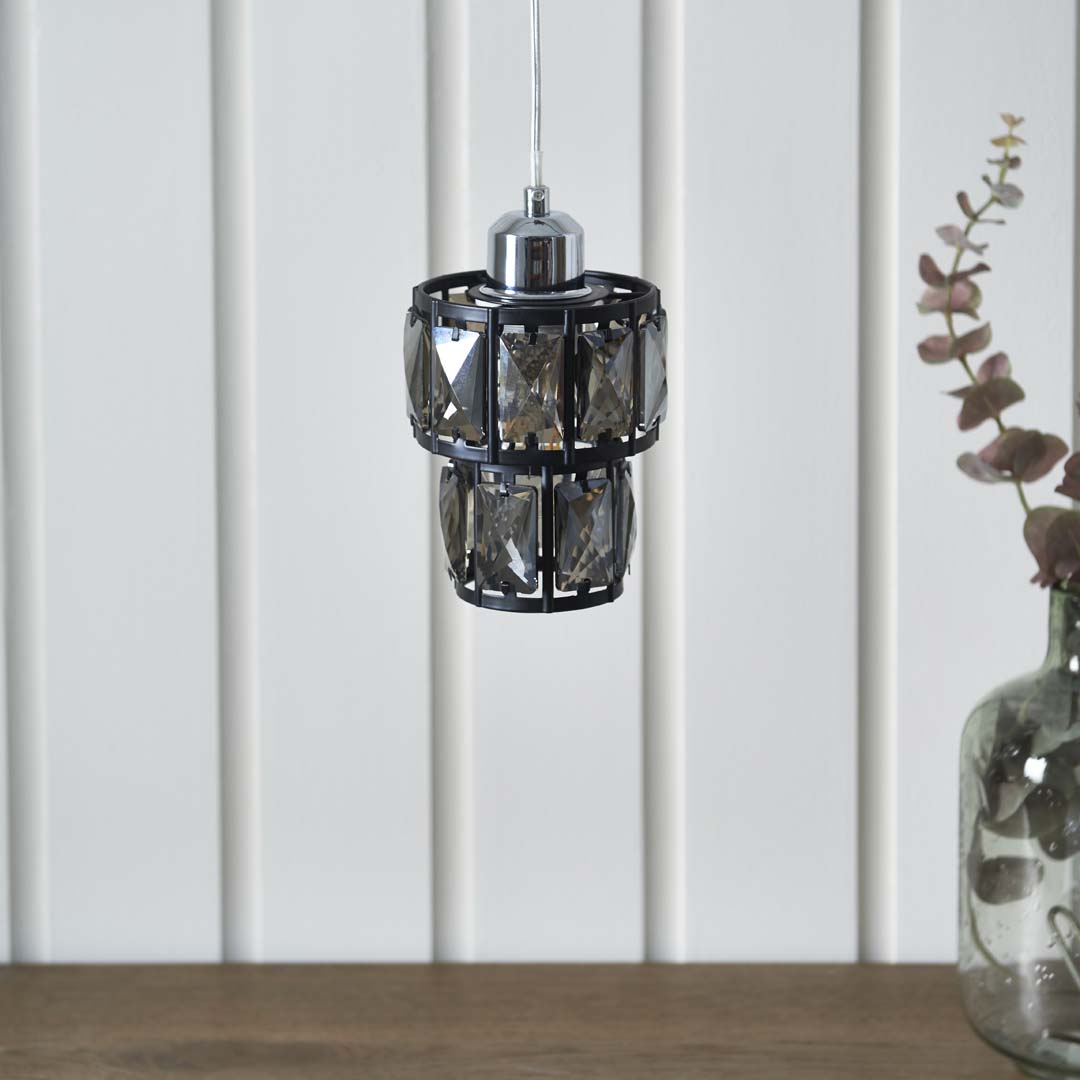 Pagazzi Darla Small Black Ceiling Light Pendant