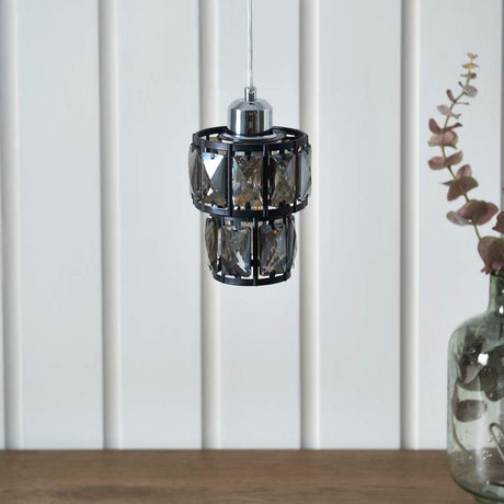 Pagazzi Darla Small Black Ceiling Light Pendant