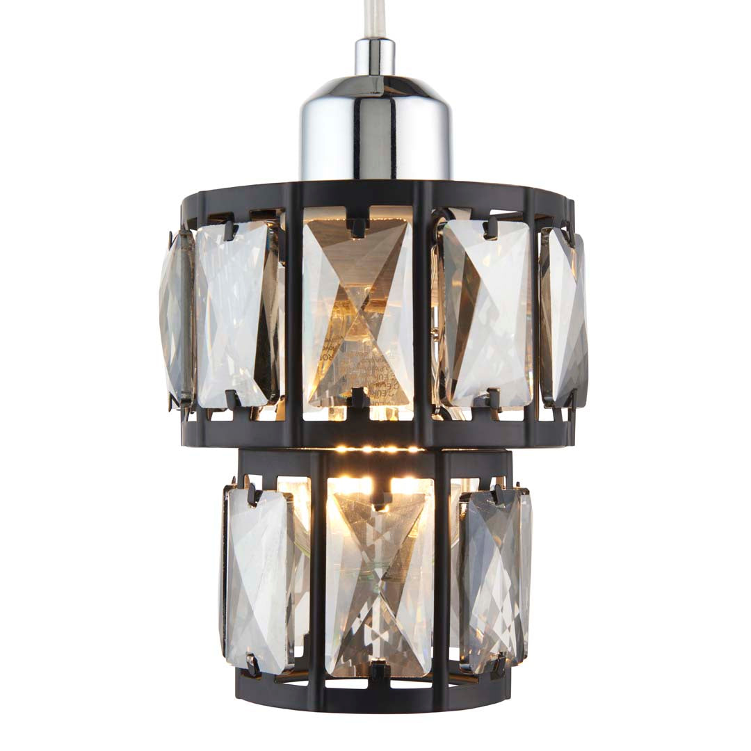 Pagazzi Darla Small Black Ceiling Light Pendant