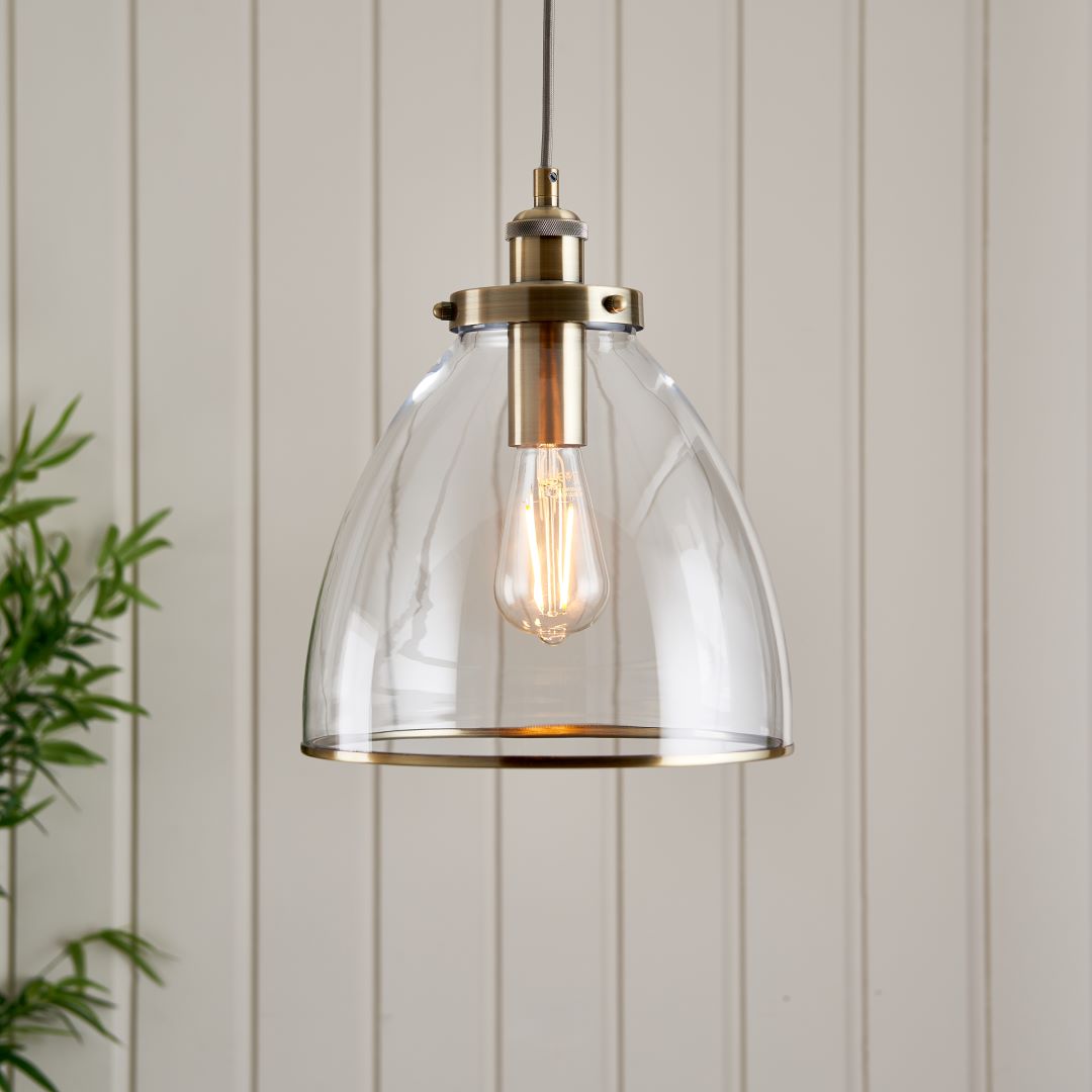 Pagazzi Brunswick Antique Brass Ceiling Pendant