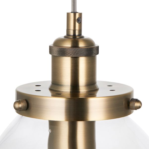 Pagazzi Brunswick Antique Brass Ceiling Pendant