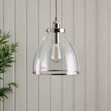 Pagazzi Brunswick Polished Nickel Ceiling Pendant