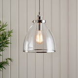 Pagazzi Brunswick Polished Nickel Ceiling Pendant