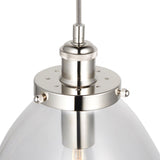 Pagazzi Brunswick Polished Nickel Ceiling Pendant