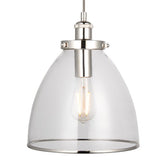 Pagazzi Brunswick Polished Nickel Ceiling Pendant