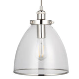 Pagazzi Brunswick Polished Nickel Ceiling Pendant