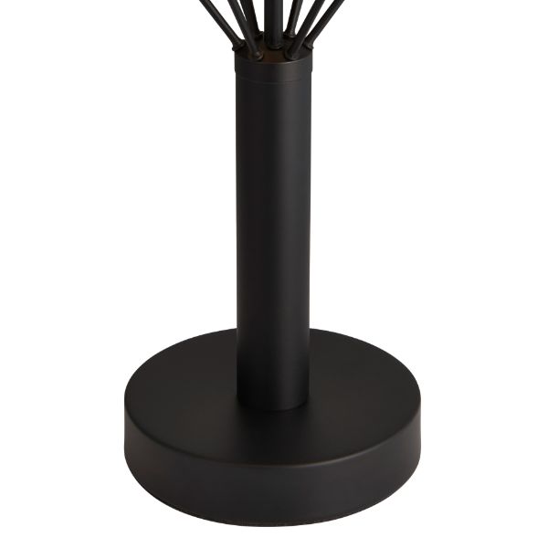 Pagazzi Tatum Matte Black & Glass Table Lamp