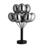 Pagazzi Tatum Matte Black & Glass Table Lamp