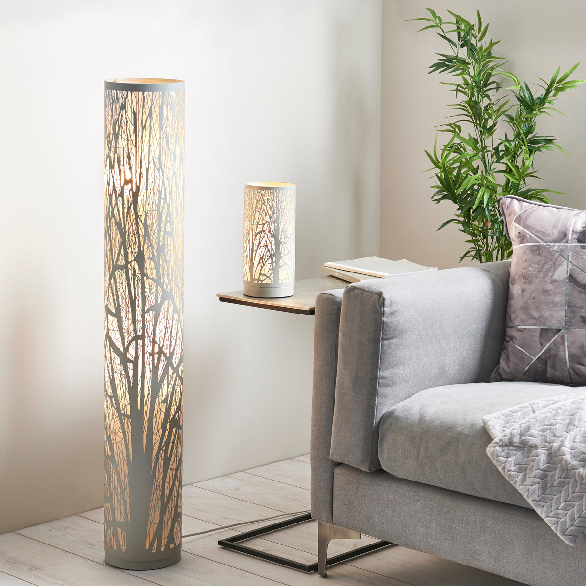 Pagazzi Mason Grey Touch Table Lamp