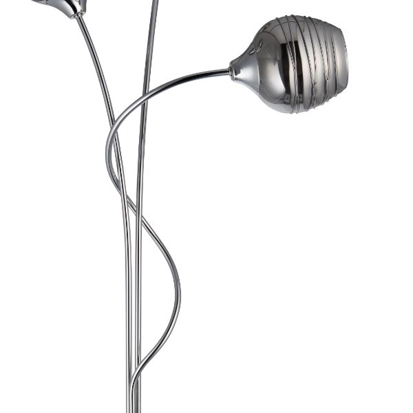 Pagazzi Mizzle Chrome Floor Lamp