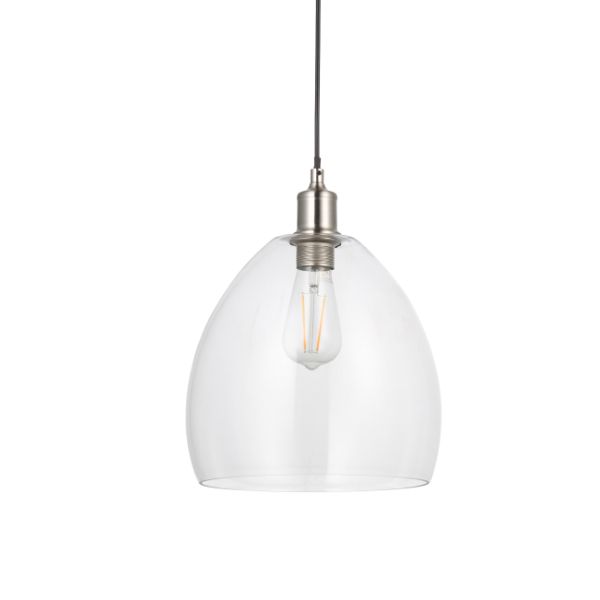 Pagazzi Jacob Satin Nickel Ceiling Light