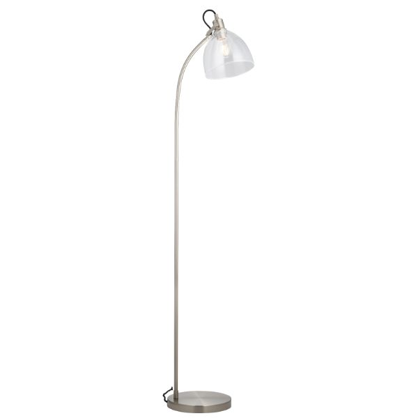 Pagazzi Jacob Satin Nickel Task Floor Lamp