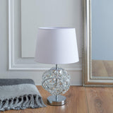 Pagazzi Monaco Chrome & Glass Table Lamp