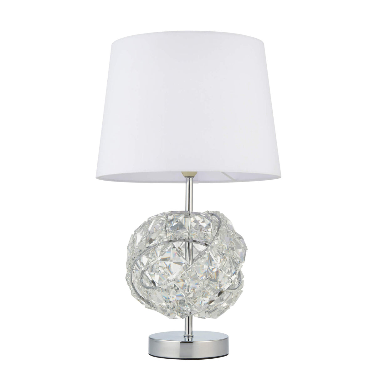Pagazzi Monaco Chrome & Glass Table Lamp