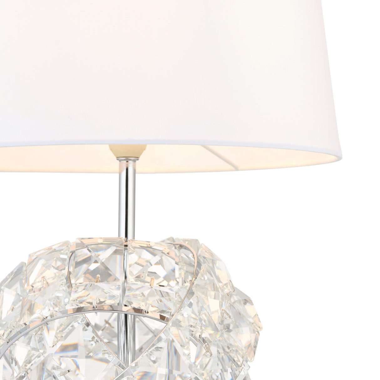 Pagazzi Monaco Chrome & Glass Table Lamp