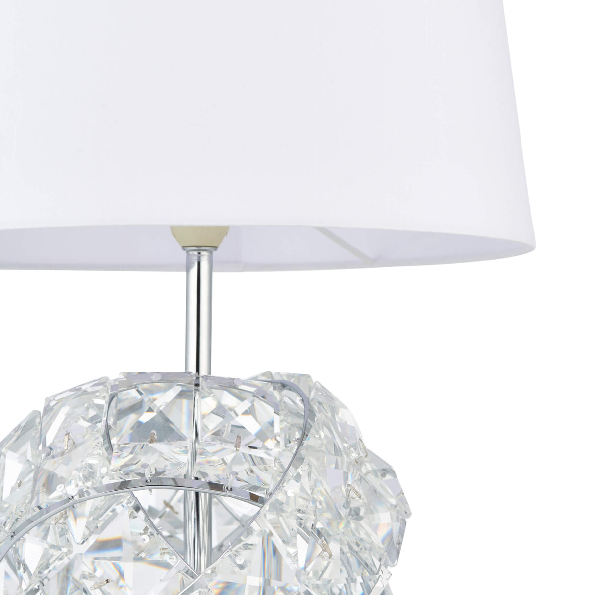 Pagazzi Monaco Chrome & Glass Table Lamp