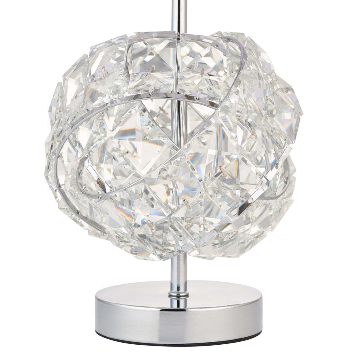 Pagazzi Monaco Chrome & Glass Table Lamp