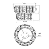 Pagazzi Darla Clear Ceiling Pendant Shade