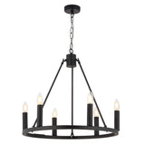 Pagazzi Parley 6 Light Black Ceiling Pendant