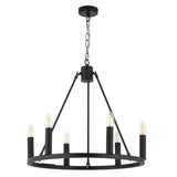 Pagazzi Parley 6 Light Black Ceiling Pendant
