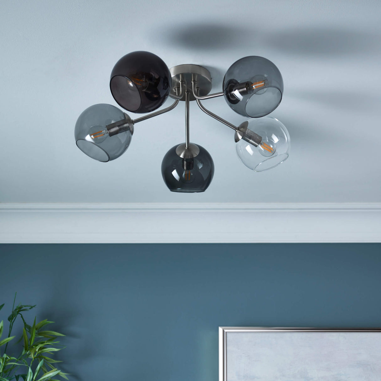 Pagazzi Branco 5-Light Semi-Flush Ceiling Light