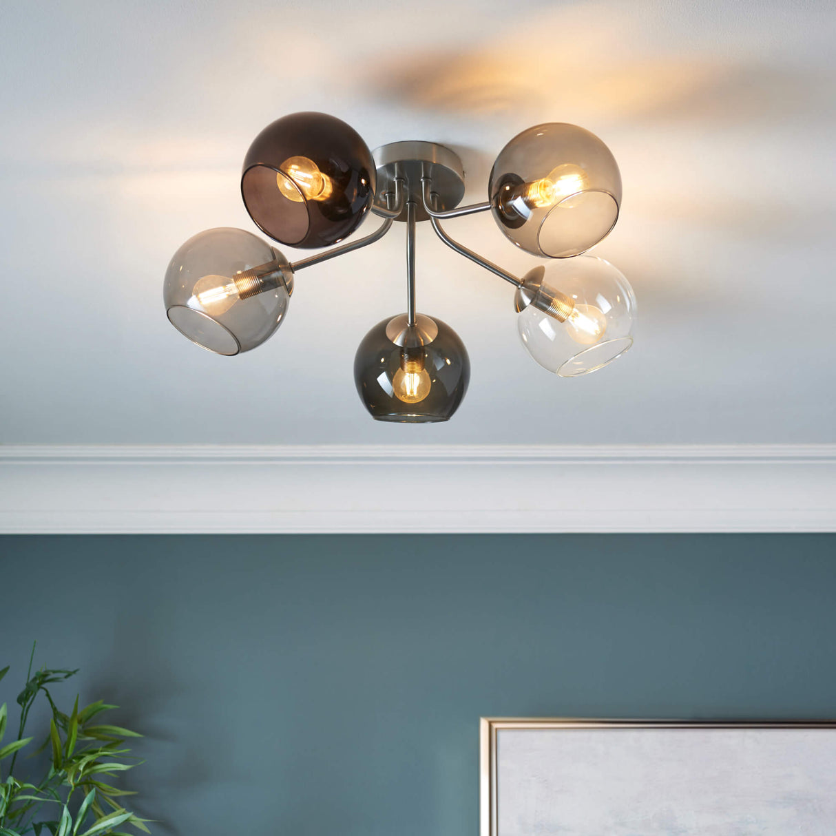 Pagazzi Branco 5-Light Semi-Flush Ceiling Light