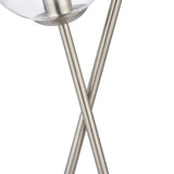 Pagazzi Branco 2-Light Chrome Smoked Glass Table Lamp