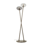 Pagazzi Branco Chrome & Glass Floor Lamp