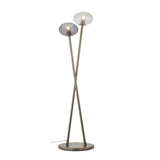 Pagazzi Branco Chrome & Glass Floor Lamp
