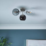 Pagazzi Branco 3 Light Semi Flush Ceiling Light