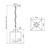 Pagazzi Grove Matte Antique Brass Ceiling Light Pendant