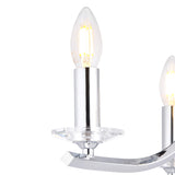 Pagazzi Morden 3 Light Polished Chrome Semi Flush Ceiling Light