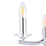 Pagazzi Morden 3 Light Polished Chrome Semi Flush Ceiling Light