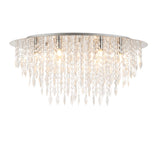 Pagazzi Winona Large Crystal Flush Ceiling Light