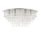 Pagazzi Winona Large Crystal Flush Ceiling Light