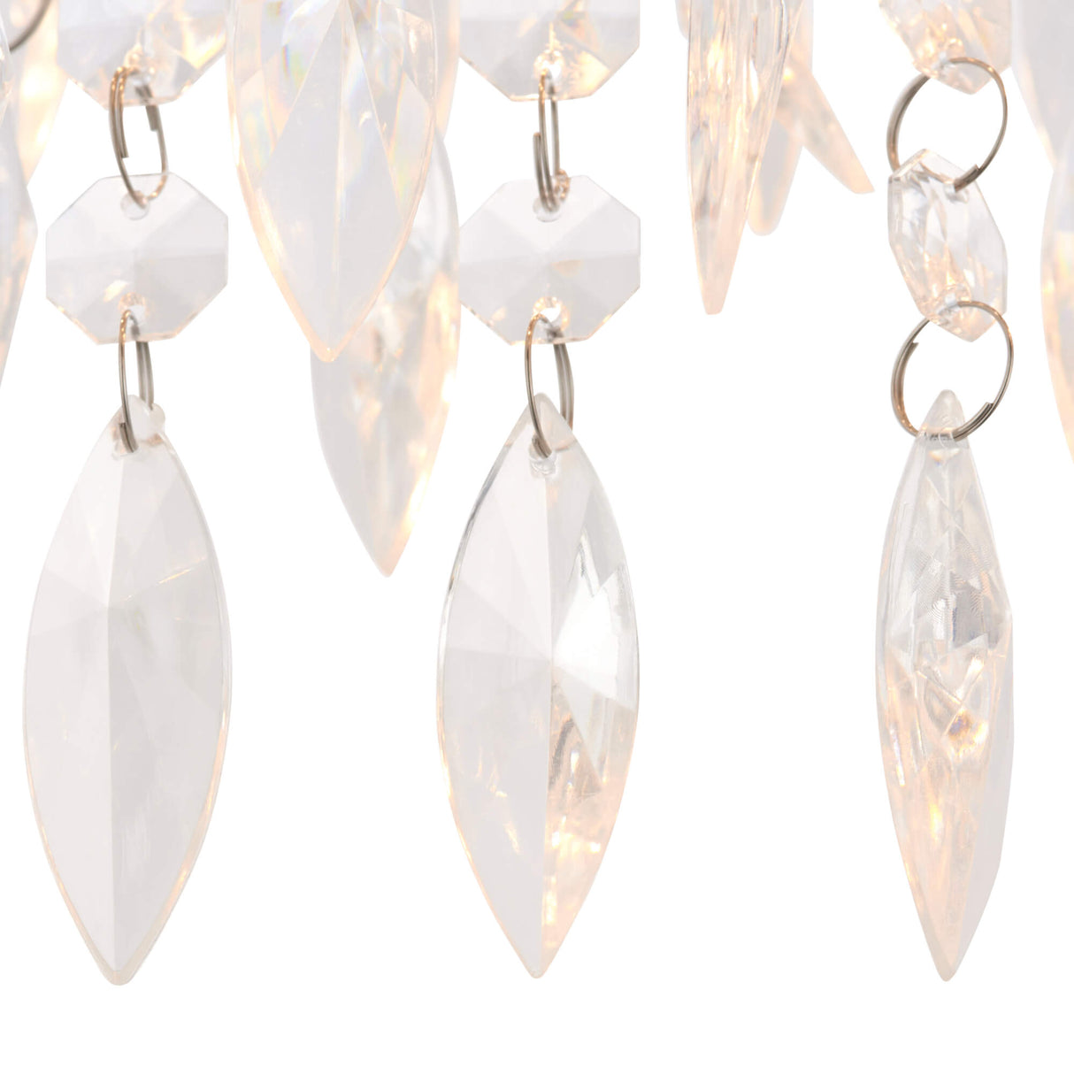 Pagazzi Winona Large Crystal Flush Ceiling Light
