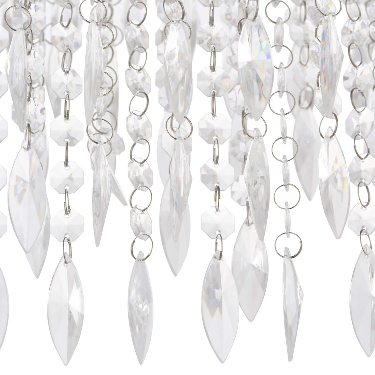 Pagazzi Winona Large Crystal Flush Ceiling Light
