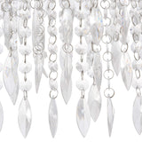 Pagazzi Winona Large Crystal Flush Ceiling Light