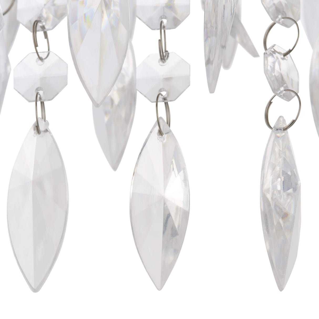 Pagazzi Winona Large Crystal Flush Ceiling Light