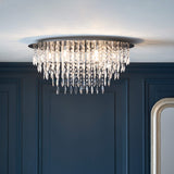 Pagazzi Winona Large Crystal Flush Ceiling Light