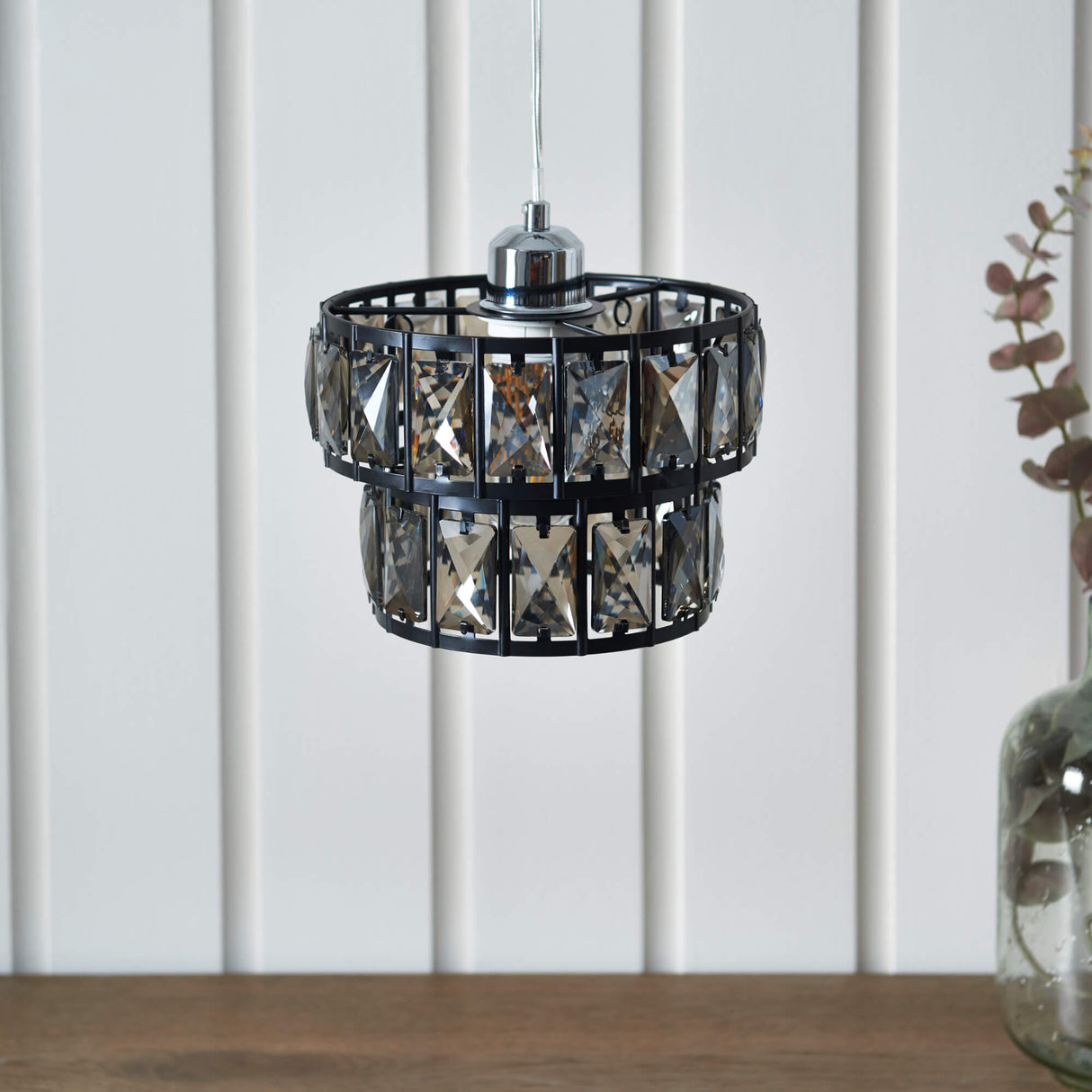 Pagazzi Darla Black Ceiling Pendant Shade
