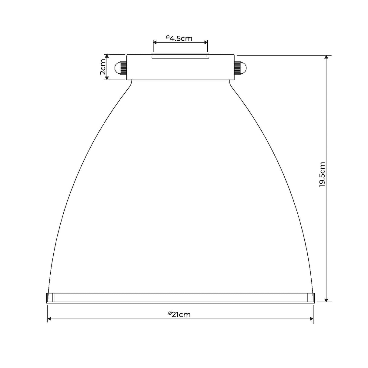 Pagazzi Brunswick Satin Nickel & Clear Glass Pendant Shade