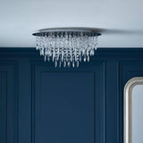Pagazzi Winona Small Crystal Flush Ceiling Light