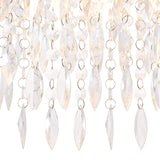 Pagazzi Winona Small Crystal Flush Ceiling Light