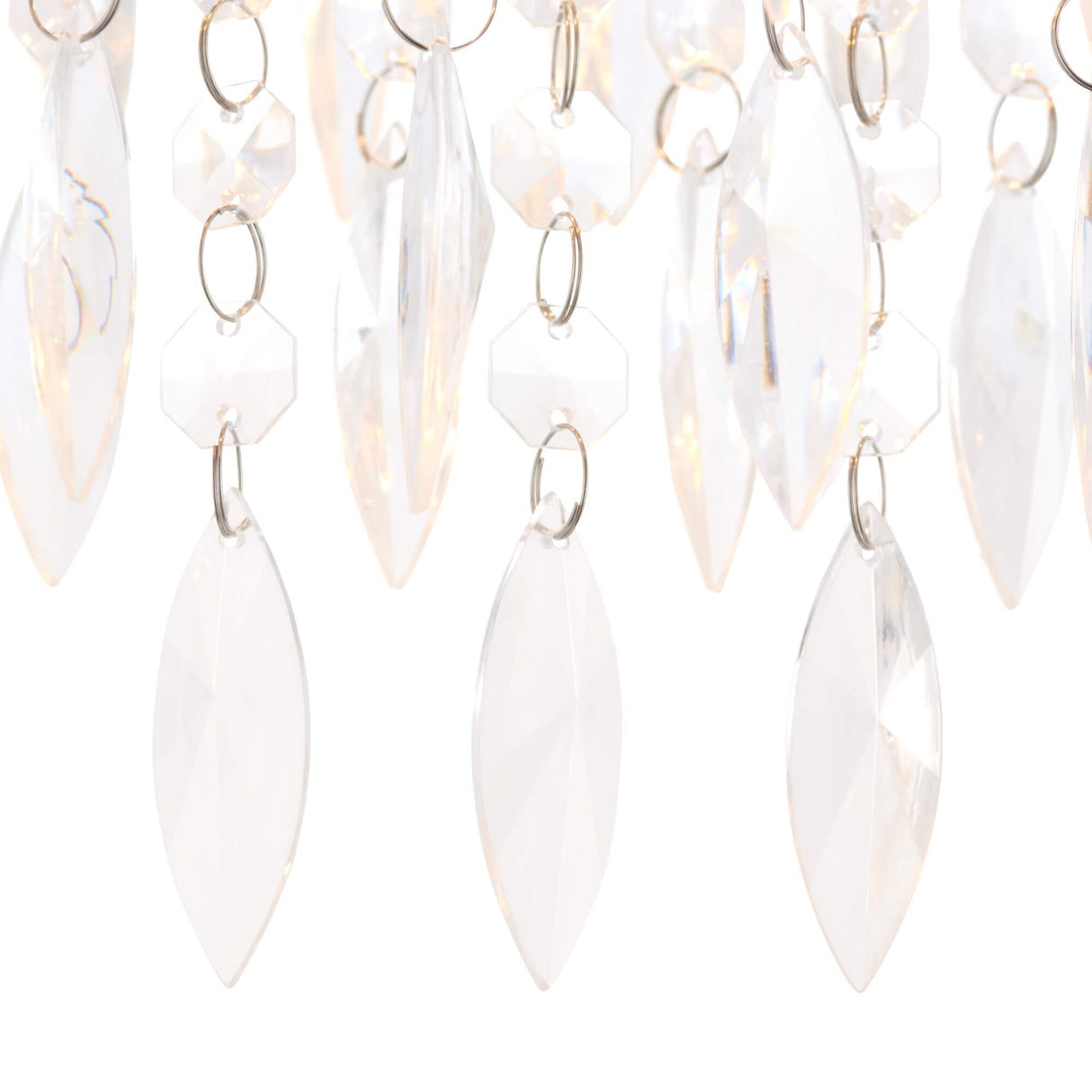 Pagazzi Winona Small Crystal Flush Ceiling Light