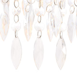Pagazzi Winona Small Crystal Flush Ceiling Light