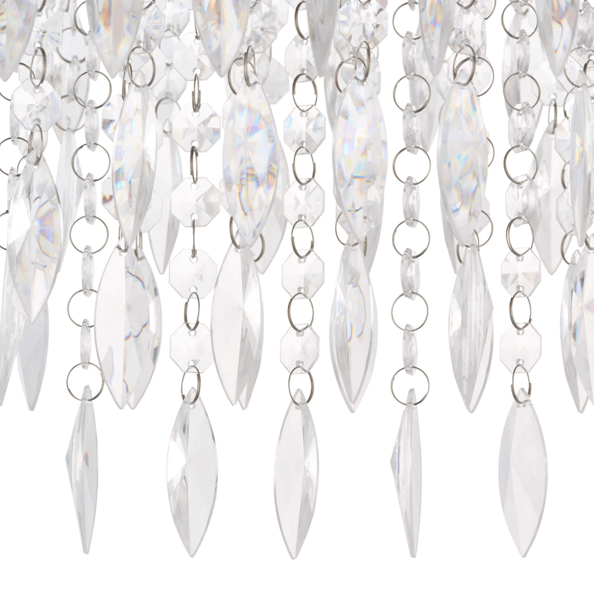 Pagazzi Winona Small Crystal Flush Ceiling Light