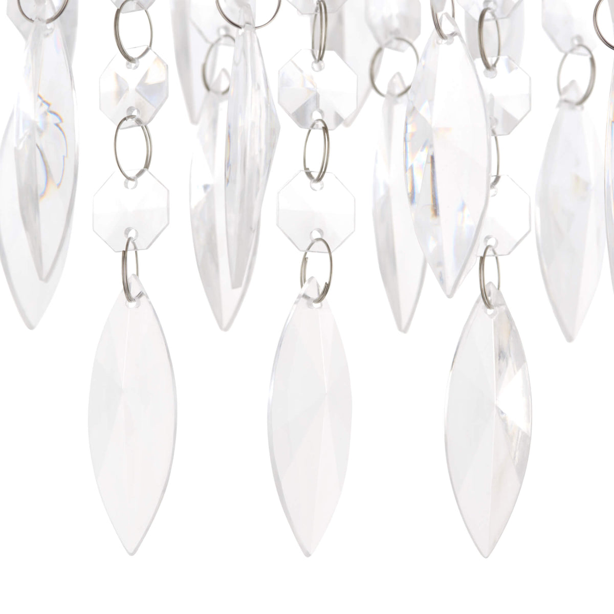 Pagazzi Winona Small Crystal Flush Ceiling Light