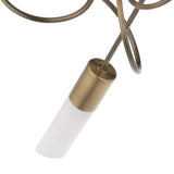 Pagazzi Patras Antique Brass 3 Light Semi Flush Ceiling Light