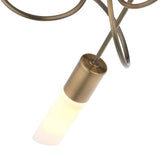 Pagazzi Patras Antique Brass 3 Light Semi Flush Ceiling Light
